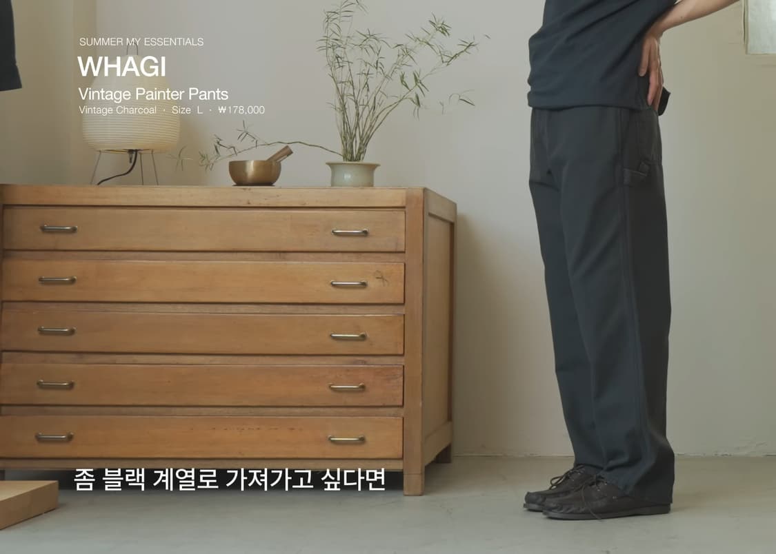 WHAGI | Vintage Painter Pants Charcoal M 상품이미지8