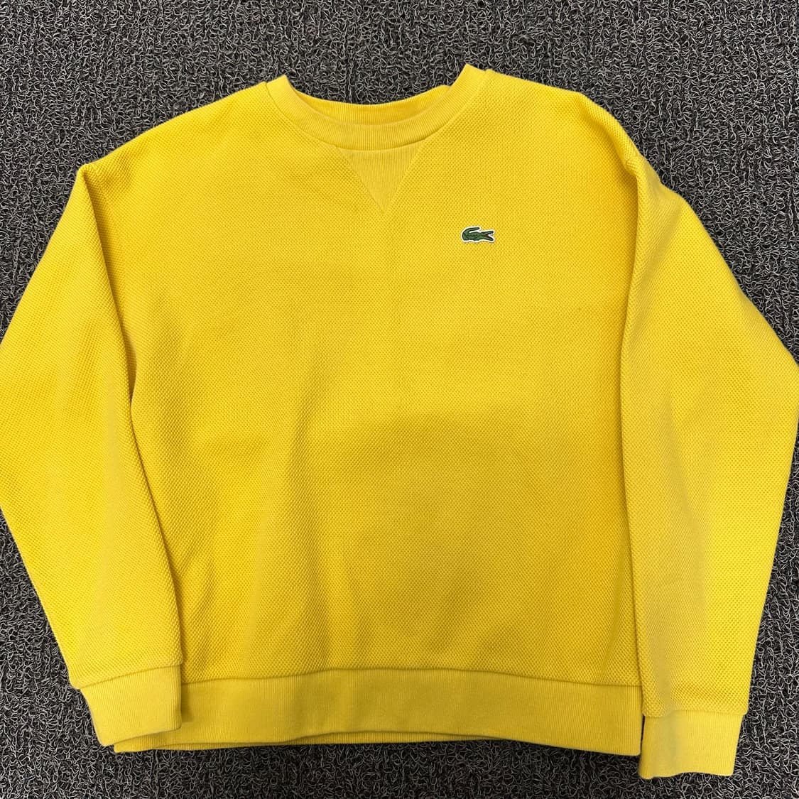 라코스테 여성 니트 맨투맨 옐로우 95사이즈 상품이미지1