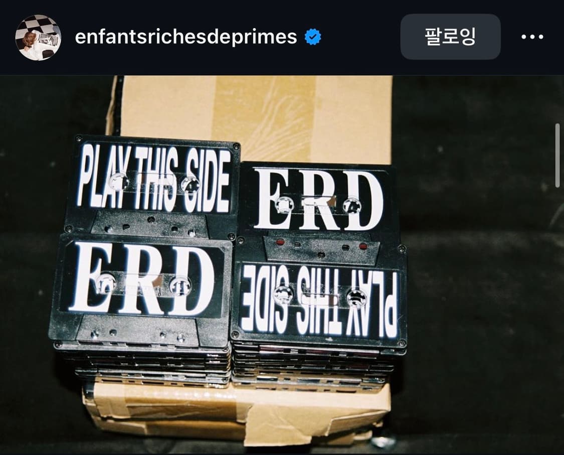 ERD PLAY THIS SIDE 카세트 테잎 상품이미지1