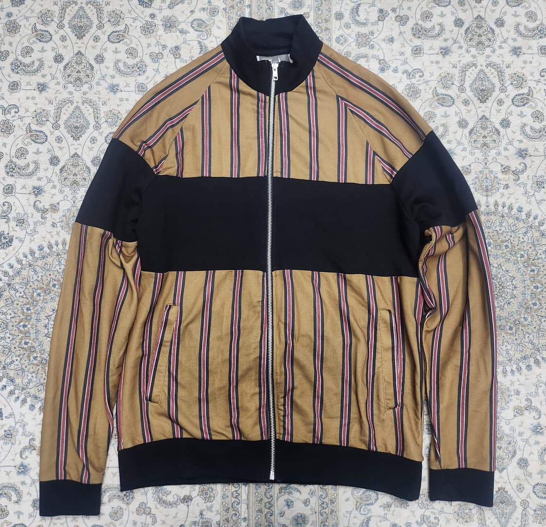 asos 스트라이프 배색 집업 자켓 L 상품이미지1