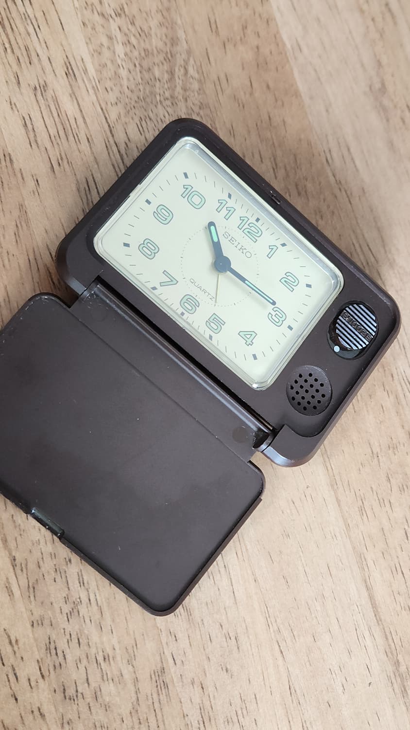 # 빈티지 세이코 여행용 탁상시계알람시계 휴대용시계 급처 상품이미지10