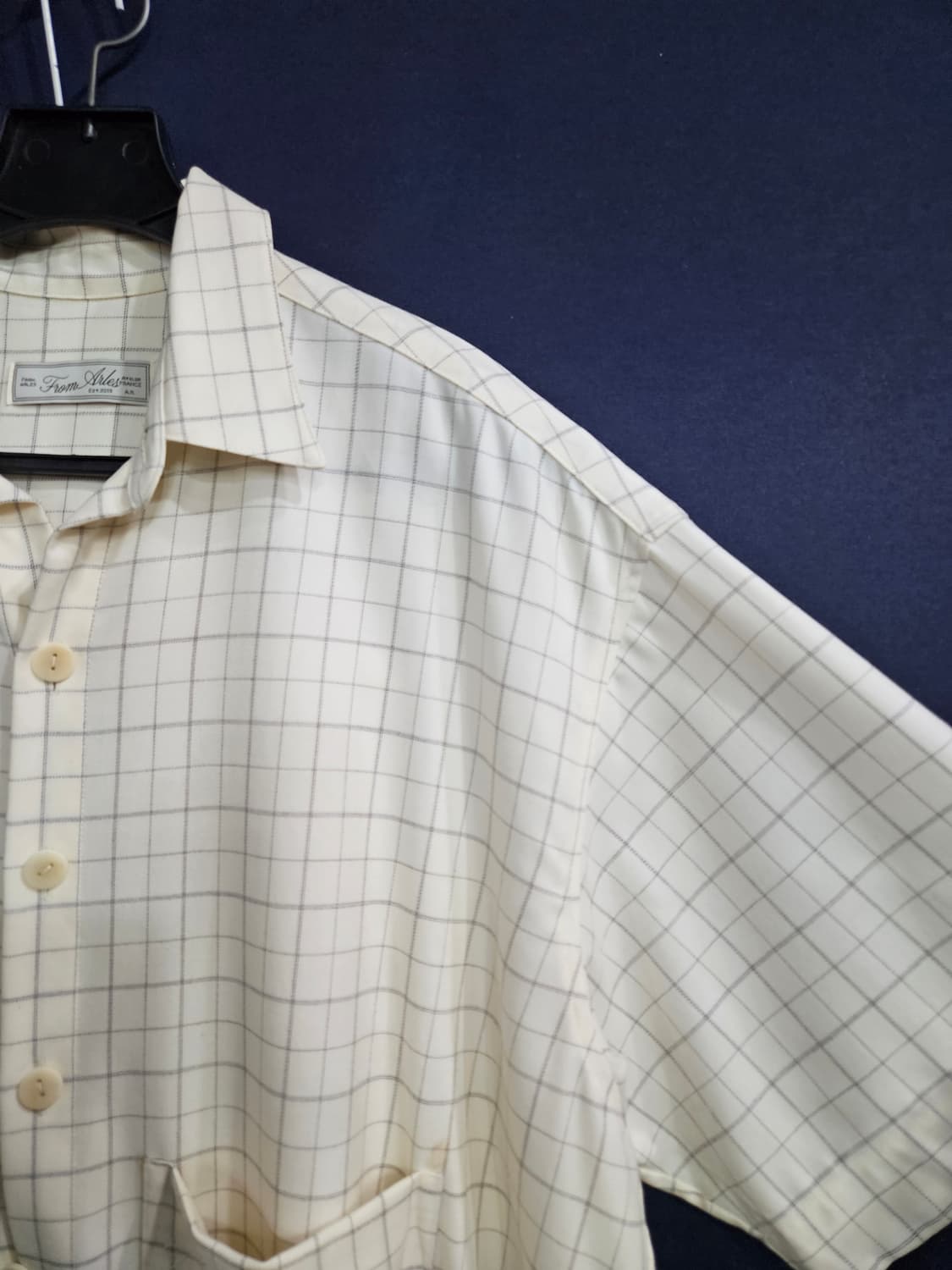 프롬아를 스트라이프 체크 남성 오버핏 100 셋업  상품이미지6