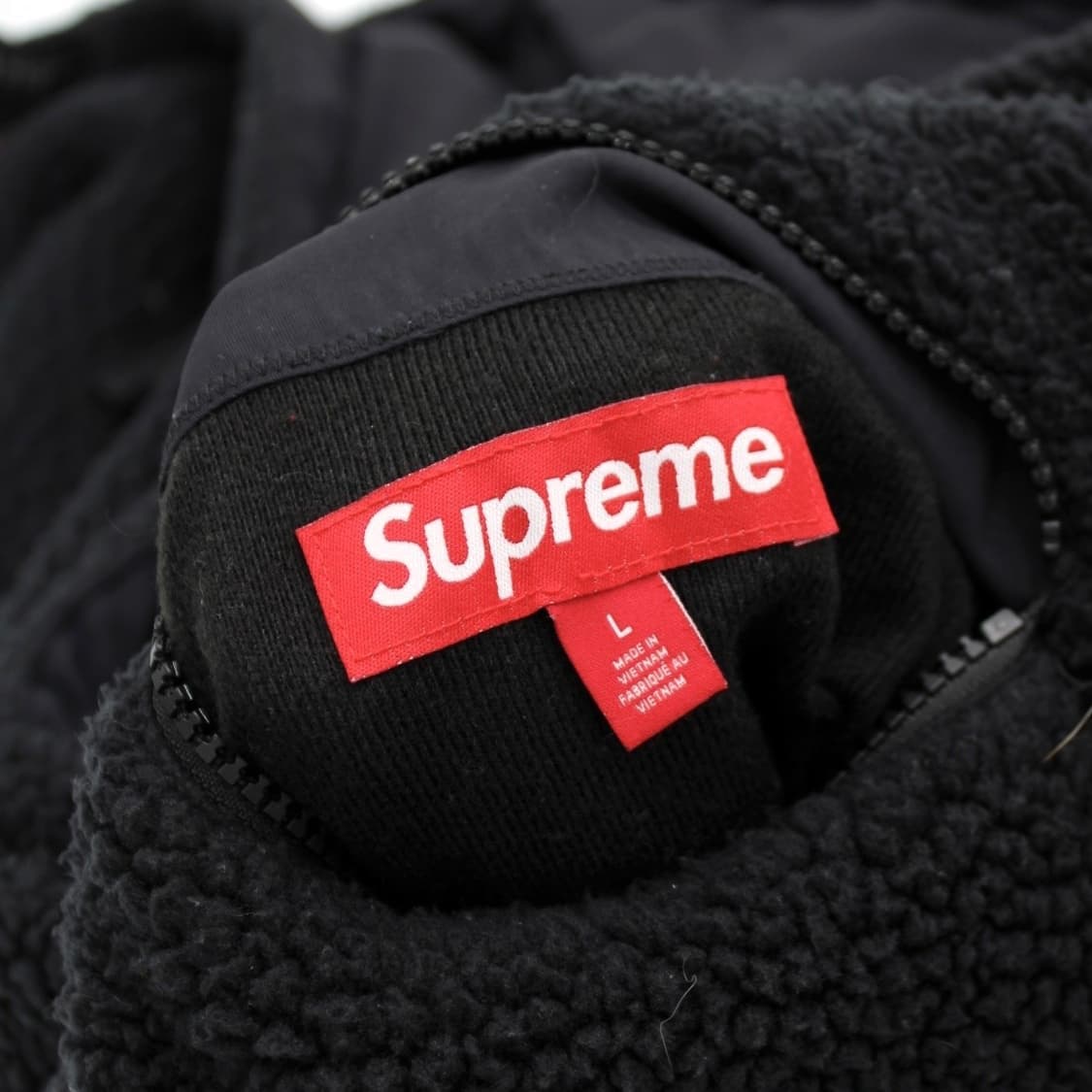 슈프림 폴라텍 시어링 리버시블 풀오버 자켓 블랙 상품이미지3