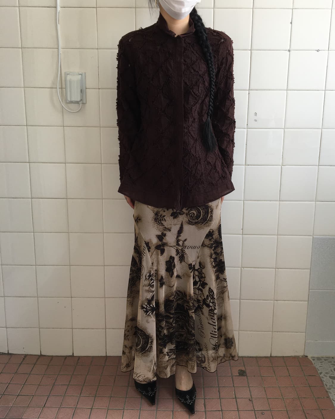 Hiroko bis pattern line point shirt 상품이미지6