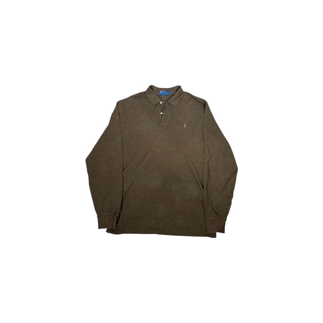 폴로 랄프 로렌 브라운 오버핏 카라 긴팔티 L 상품이미지5