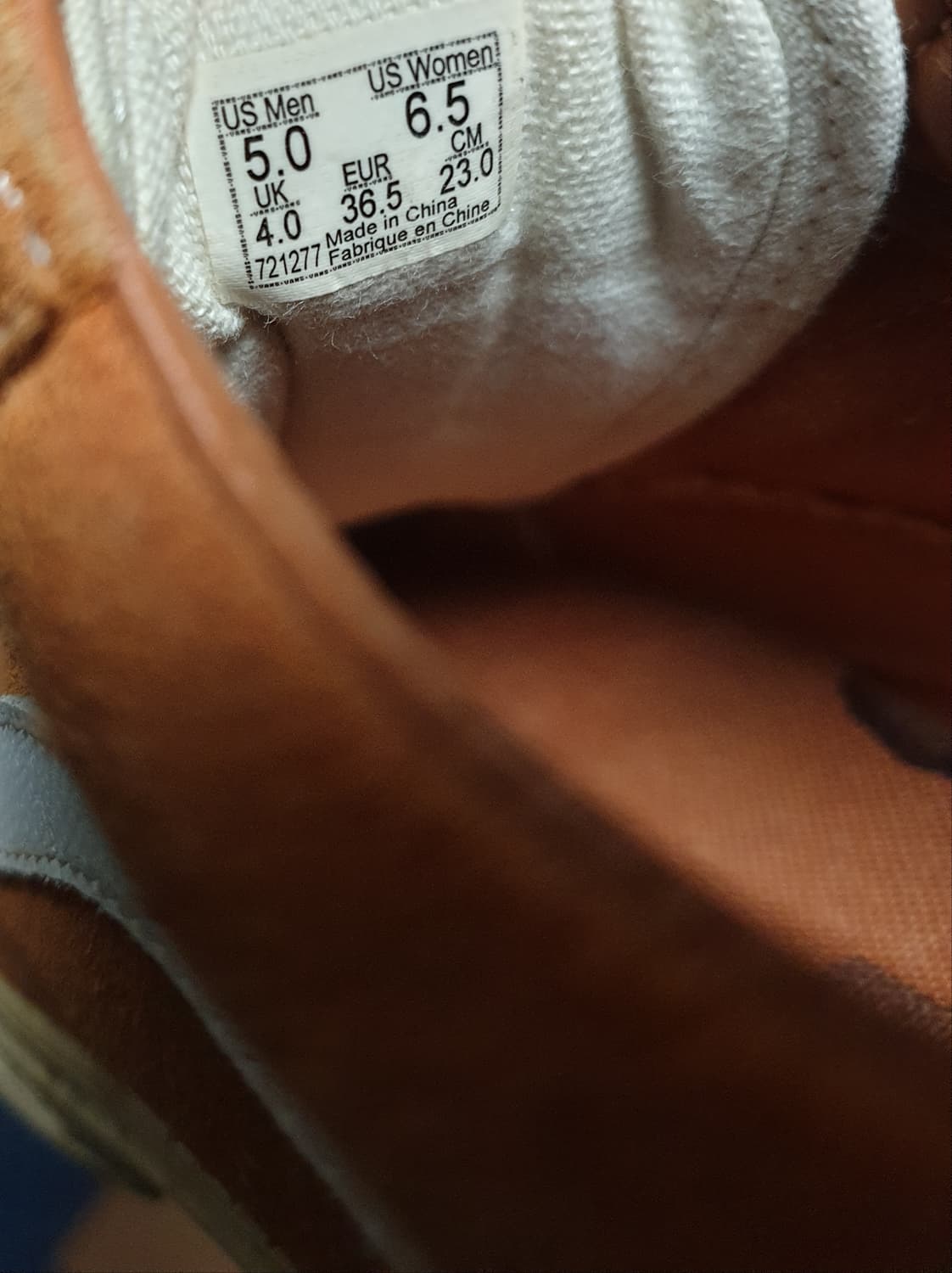 (빈티지) 반스 스웨이드 올드스쿨 로우 스니커즈 브릭 (230) 상품이미지7