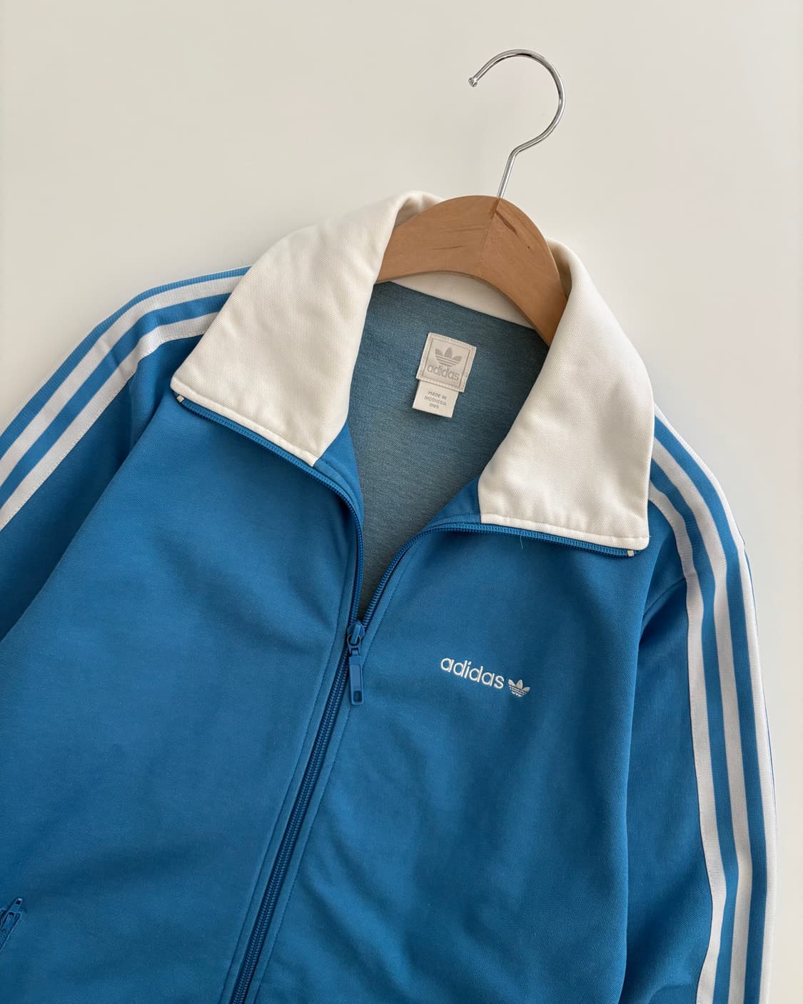 Adidas 아디다스 00’s 블루 화이트 카라 베켄바우어 트랙탑 상품이미지6