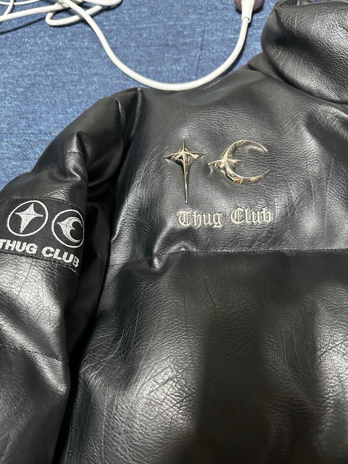 초판) 떠그클럽 레더패딩 3사이즈 상품이미지2