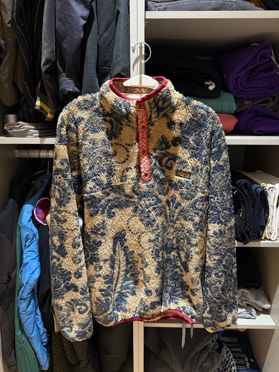 캐피탈 다마스크 반집업 후리스 상품이미지1