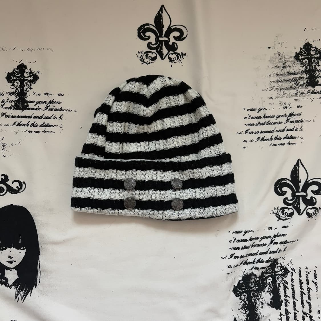 • Stripes Napoleon Burton Beanie 상품이미지1