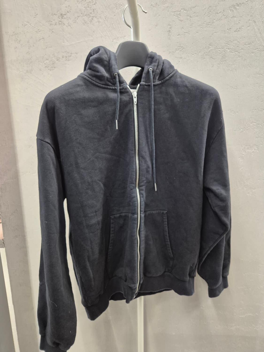 셀린느 로고 후드 집업 블랙 여성 L 상품이미지2