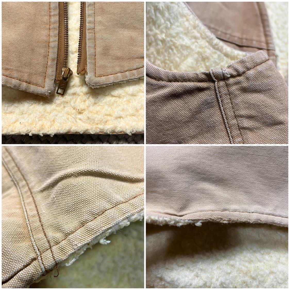 칼하트 6SV 덕 캔버스 쉐르파 워크 베스트 XL 상품이미지5