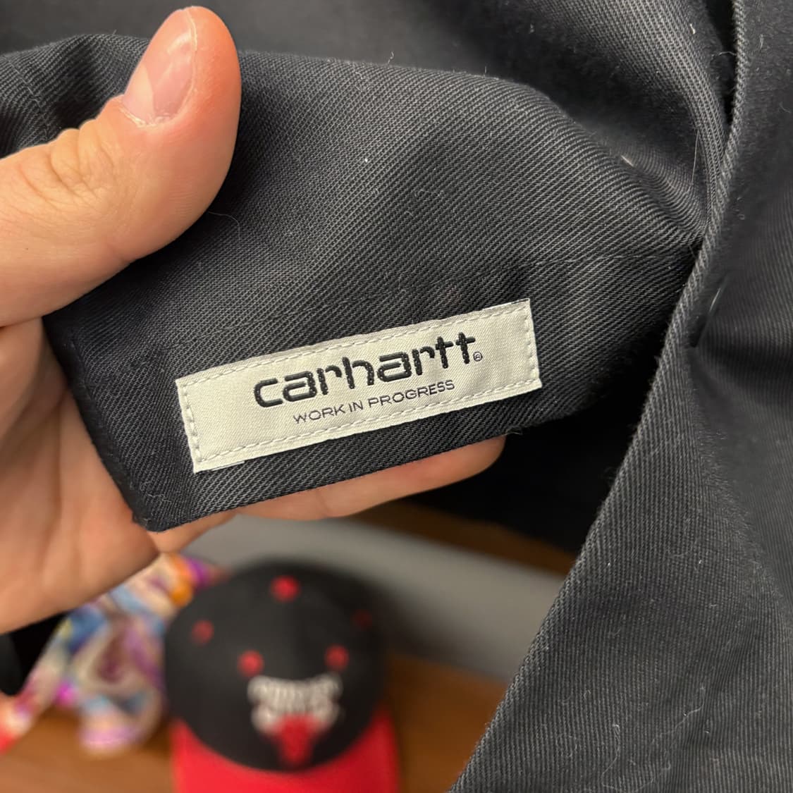 칼하트WIP 덕캔버스 클래식 워크셔츠 엠보싱자수 플랩포켓 블랙 N655 상품이미지6
