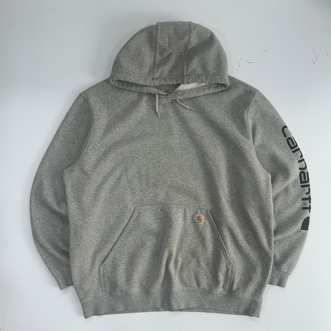 Carhartt 칼하트 사이드로고 그레이 후드티  상품이미지3