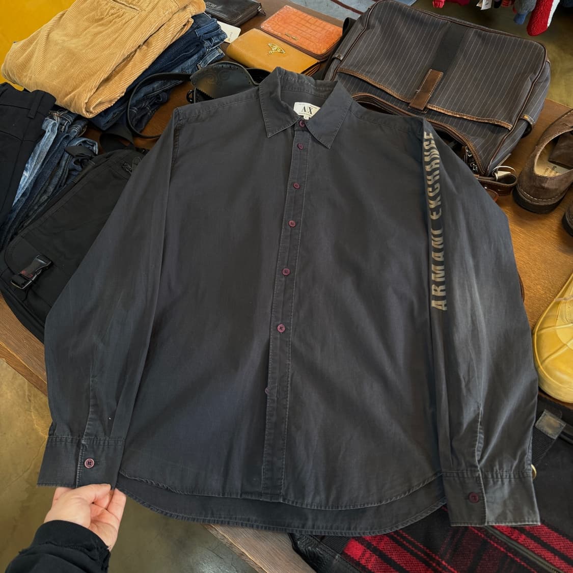 아르마니 익스체인지 암 스펠아웃 셔츠 L 상품이미지1