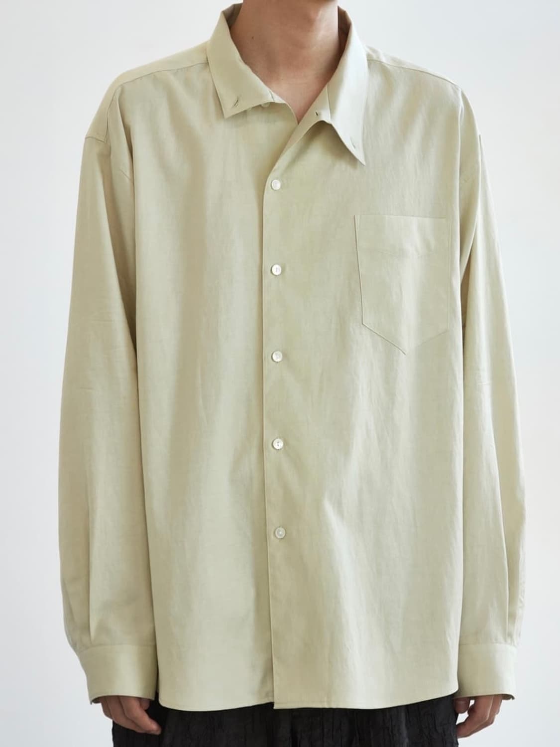 해칭룸 비크 비대칭 셔츠 상품이미지2