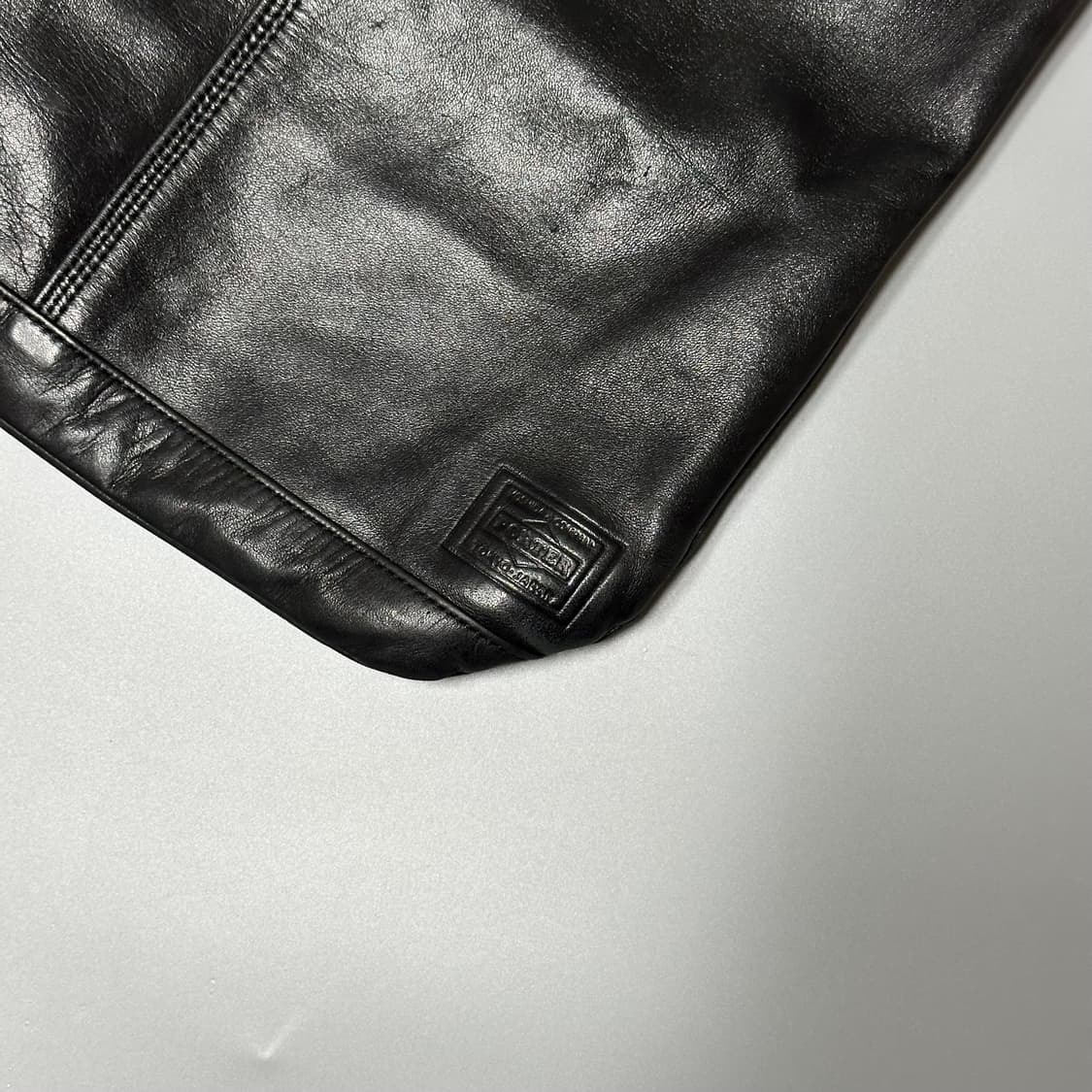 요시다포터(Porter) 프랭크 레더 숄더백 (블랙) 상품이미지3