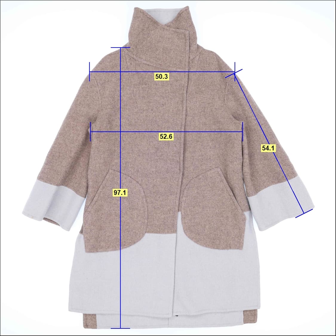 [82-94-160] 한섬시스템 핸드메이드 울 코트 1204HR1 상품이미지10