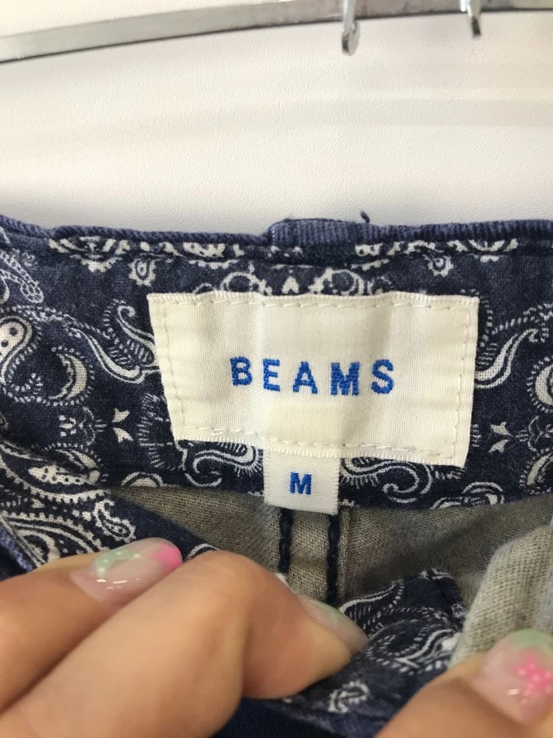 BEAMS Navy Cropped Chino Pants 상품이미지8