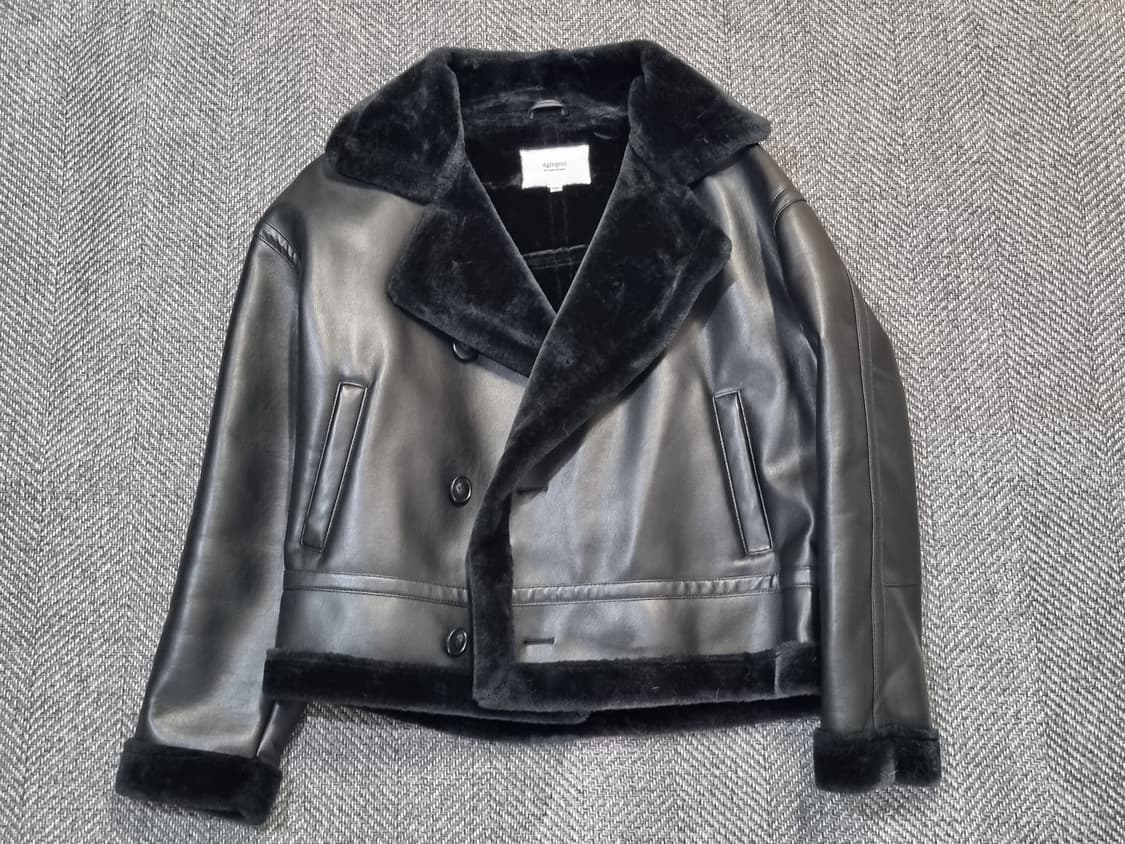 Agingccc — 무톤 라이더 무스탕 자켓 상품이미지1