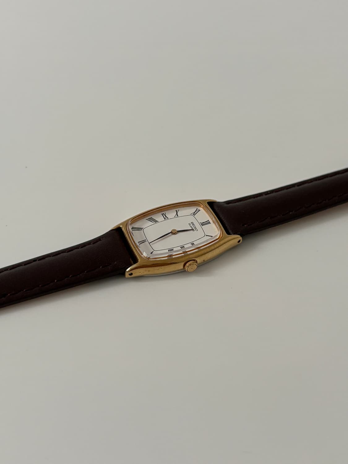 80s roman index gold tank ladies quartz 상품이미지5