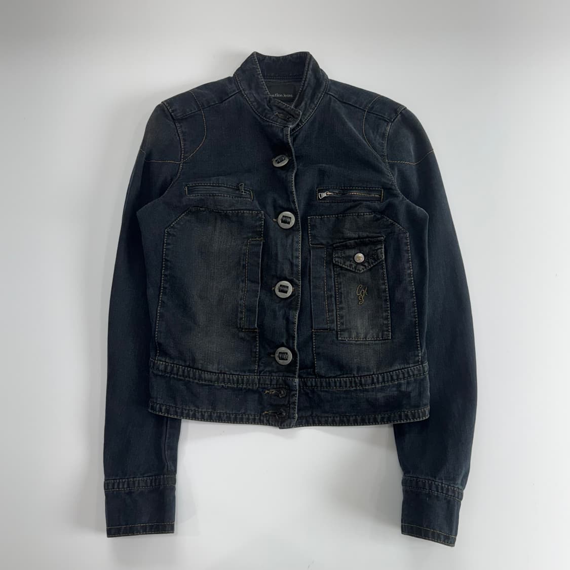 Calvin Klein 캘빈클라인 진스 네이비 데님 자켓 상품이미지3