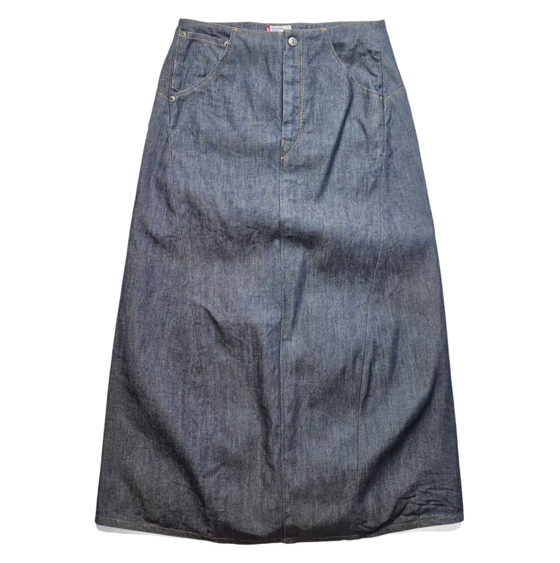 [26] 리나이스 엔지니어드 데님 롱 스커트 상품이미지2