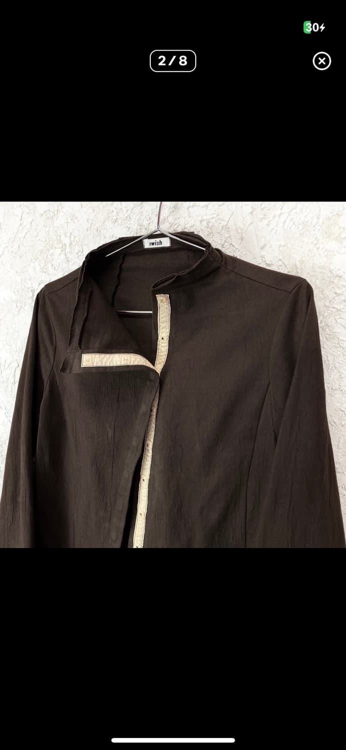 요지 야마모토 애시메트릭 스냅 버틀 컷 오프 자켓 상품이미지4