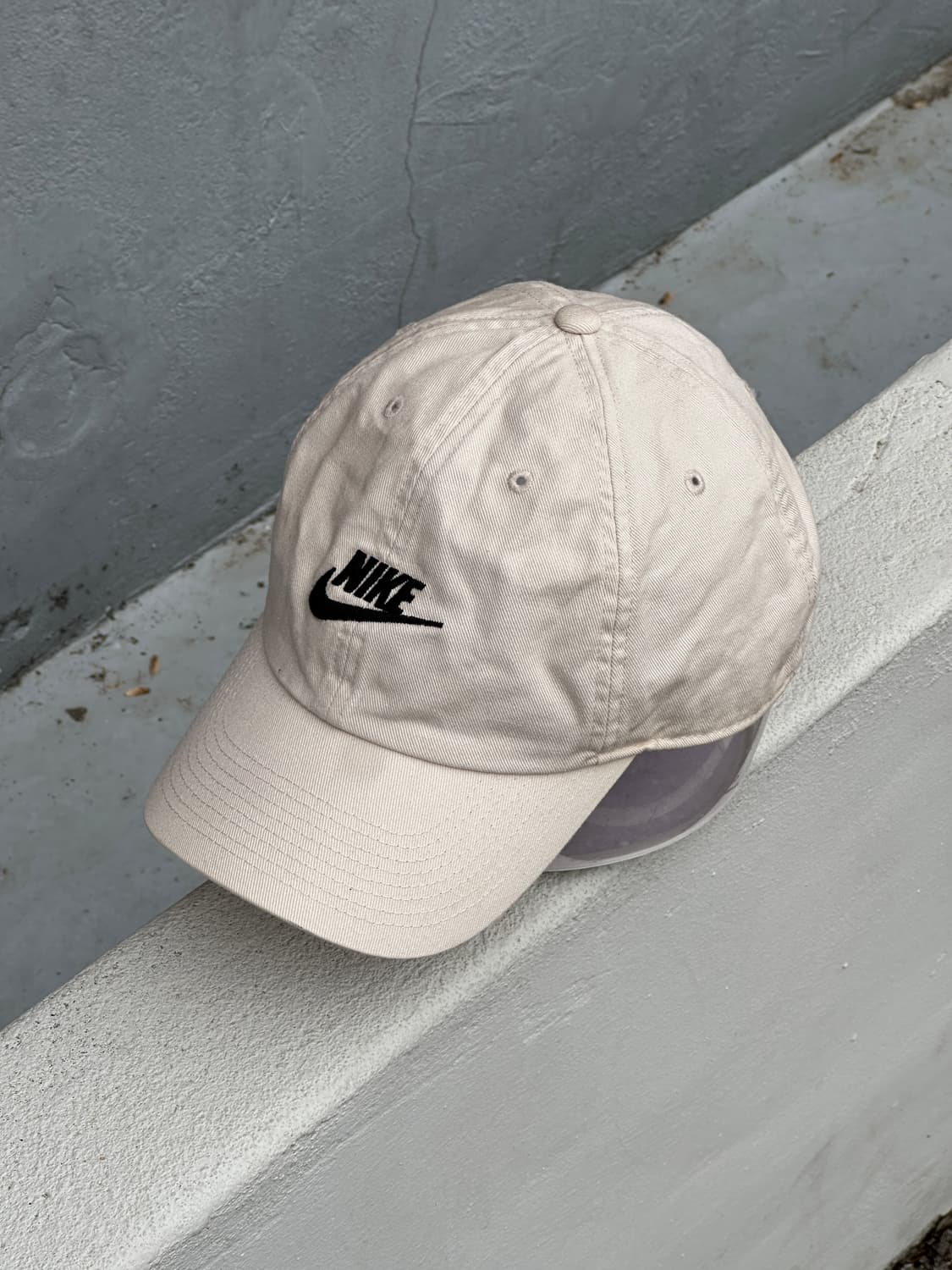 [F] 나이키 로고 아이보리 볼캡 모자 상품이미지2