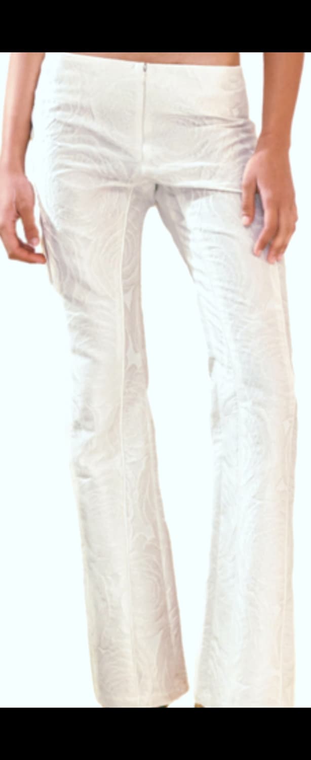 2000Archives White Piping Jacquard Pants 상품이미지4