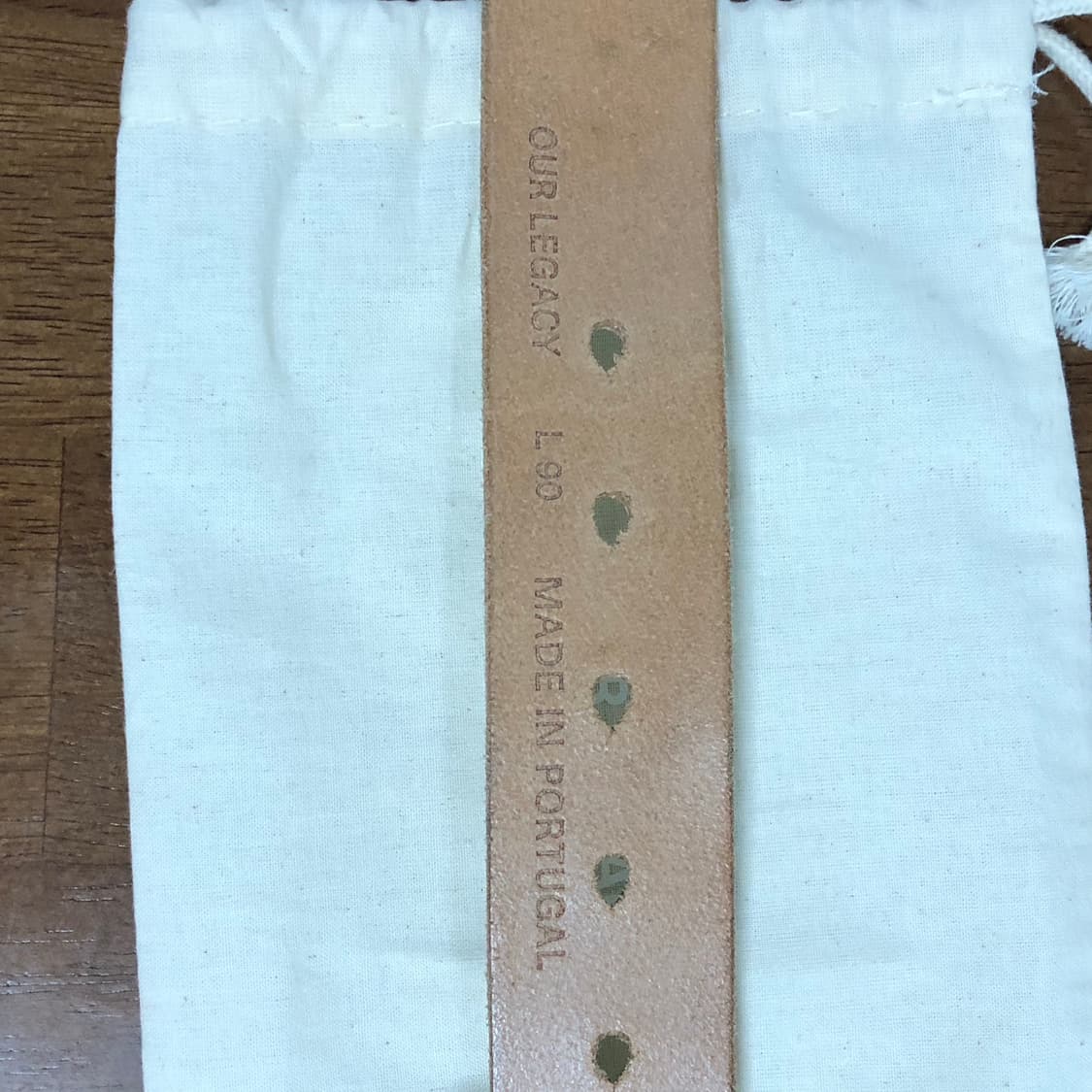 아워레가시 스타폴 벨트 크랙 화이트 L90 (30-32 size) 상품이미지7
