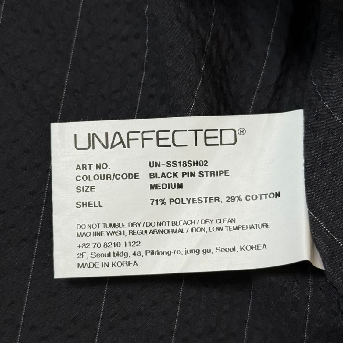 [정가 21만원 새상품] Unaffected 언어펙티트 스트라이프 셔츠 상품이미지6
