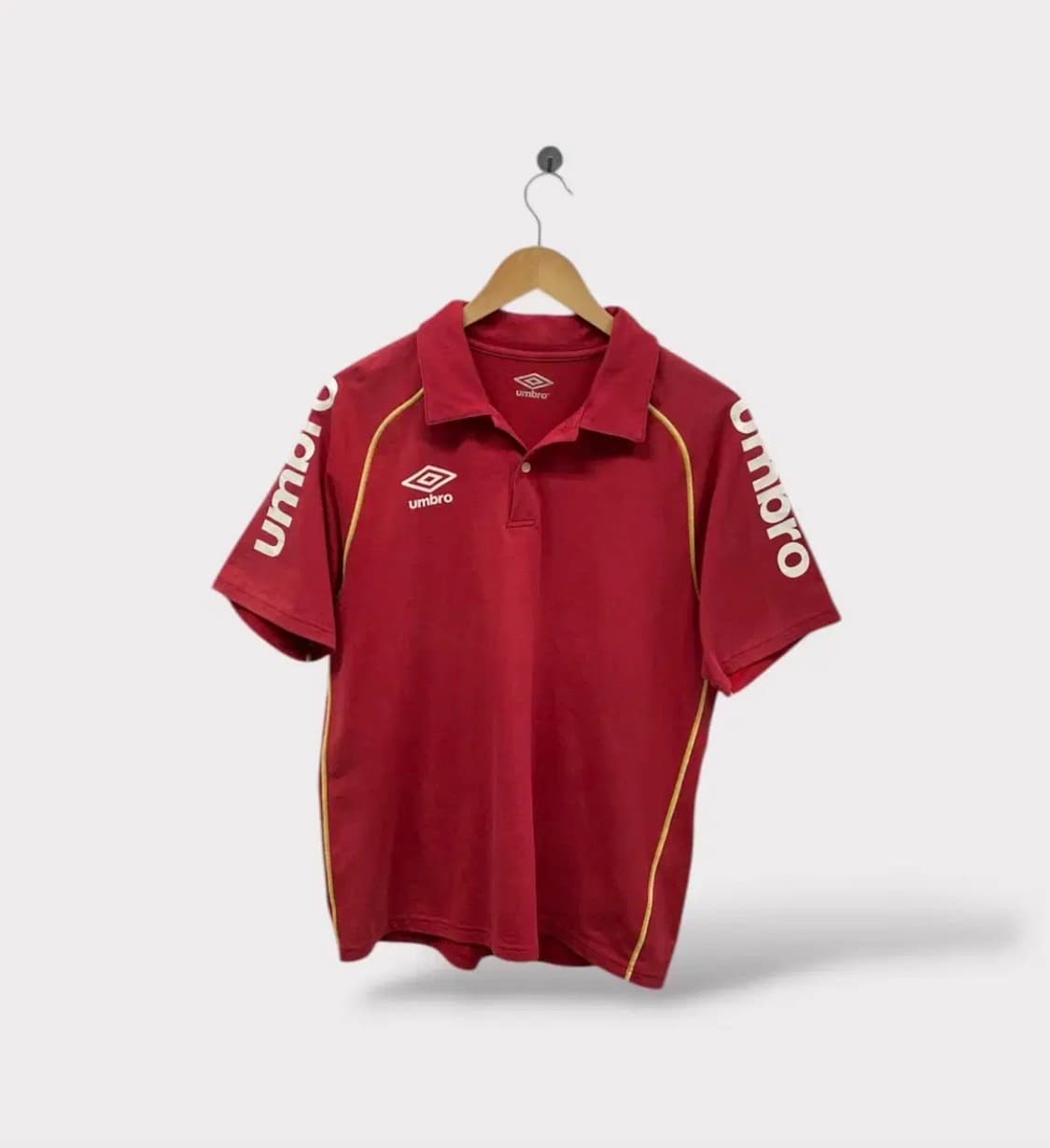 엄브로 빈티지 레드 폴로 셔츠 M 상품이미지1