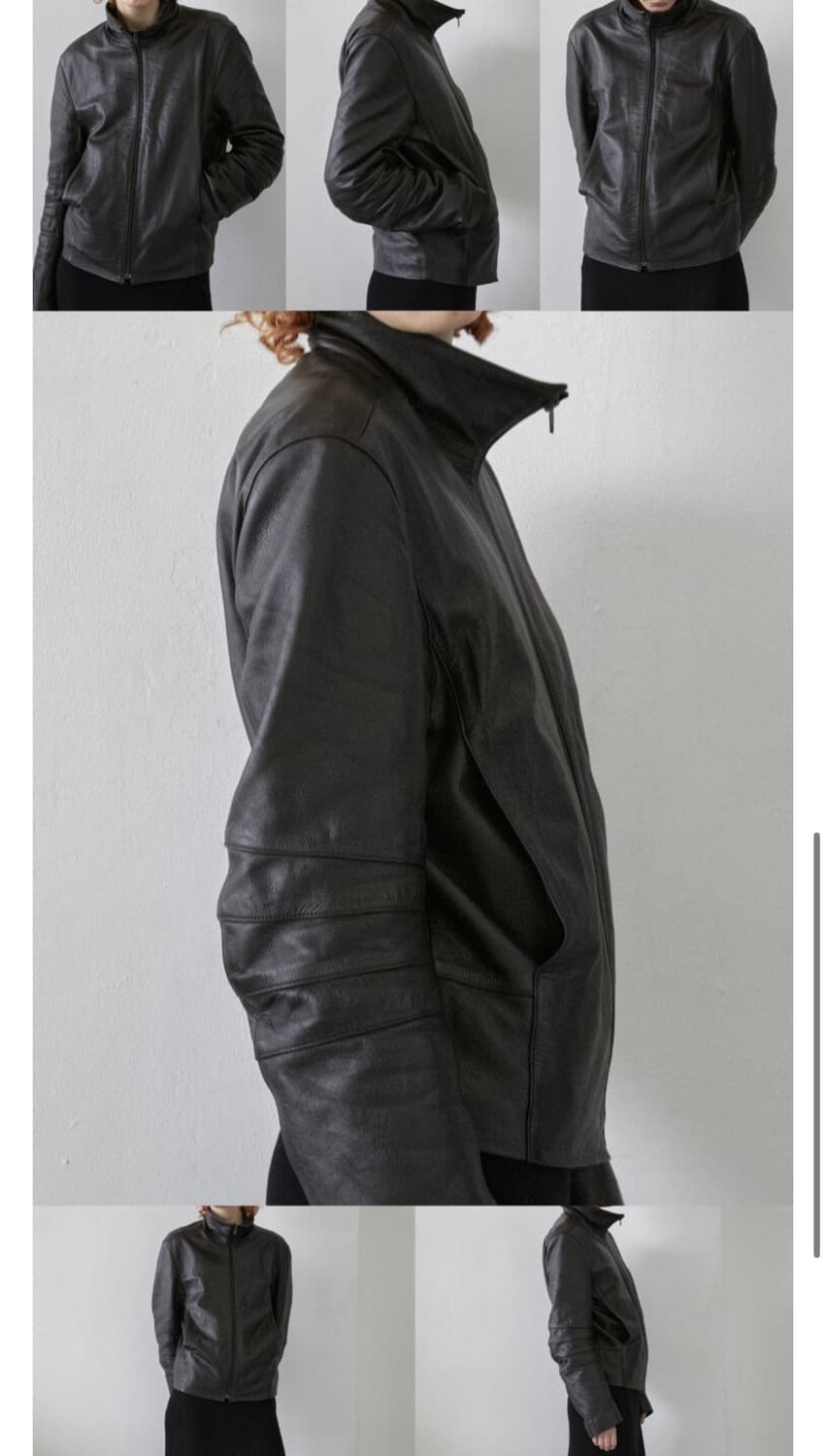 머듈 [014] appendix leather jacket 브라운 2 상품이미지1