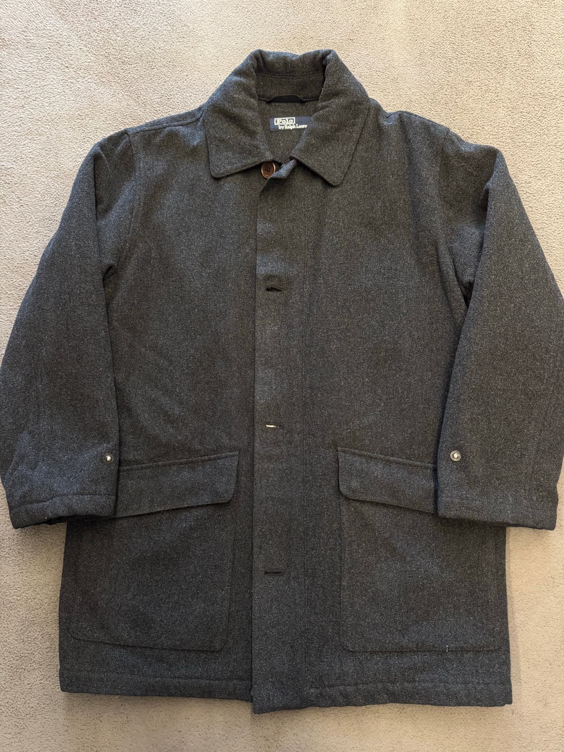 폴로 랄프로렌 빈티지 울 하프코트 처분  상품이미지1