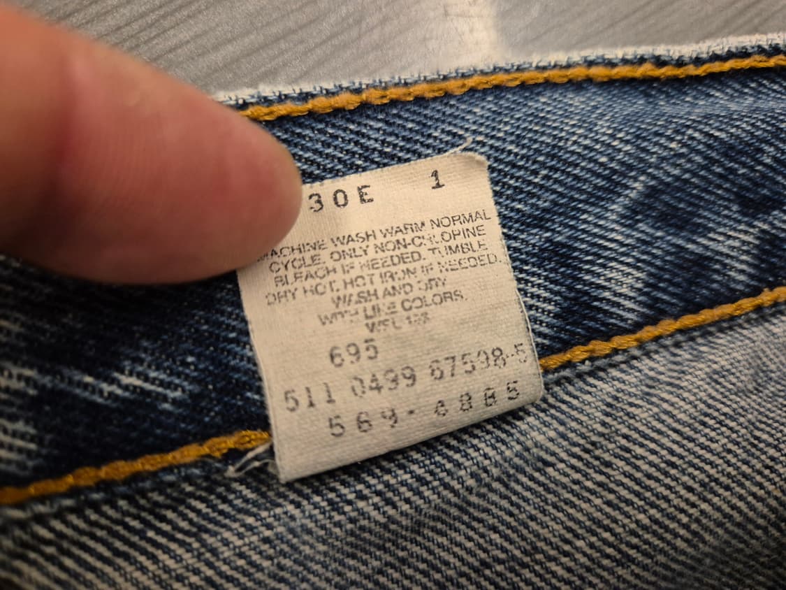 90s 리바이스569 블랭크탭 데님 팬츠 상품이미지9