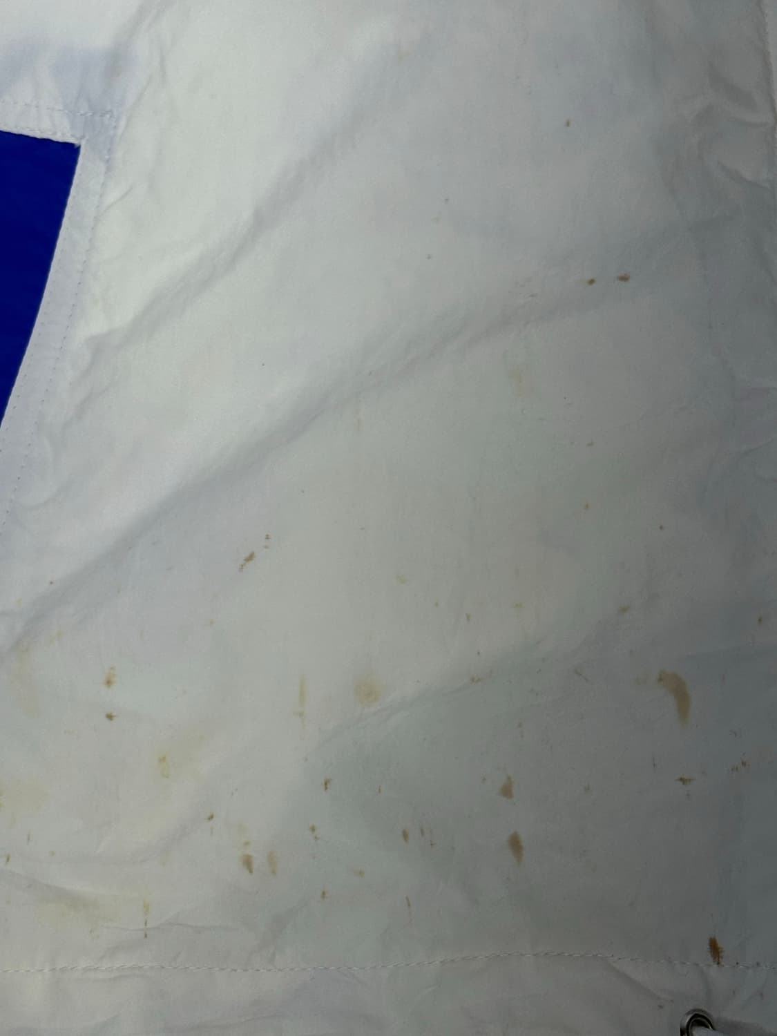 엘레쎄 화이트 블루 오버핏 빈티지 바람막이 자켓 L 상품이미지9