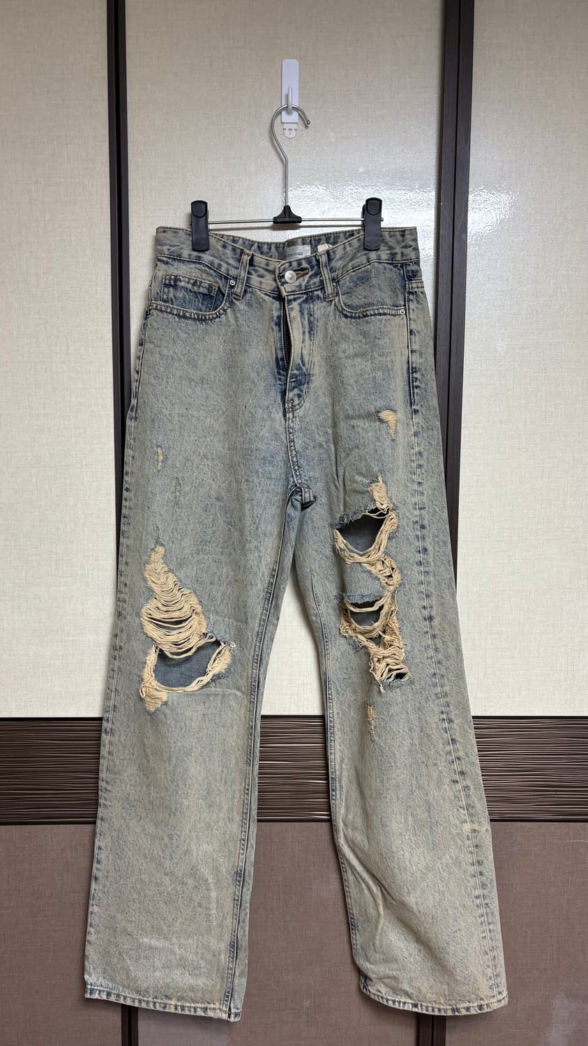 메종미네드 SLACK DESTROYED DENIM PANTS 상품이미지1