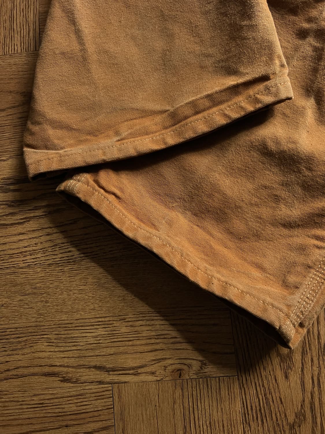 [36]칼하트 Made in USA 더티워싱 브라운 더블니 워크 팬츠 상품이미지6