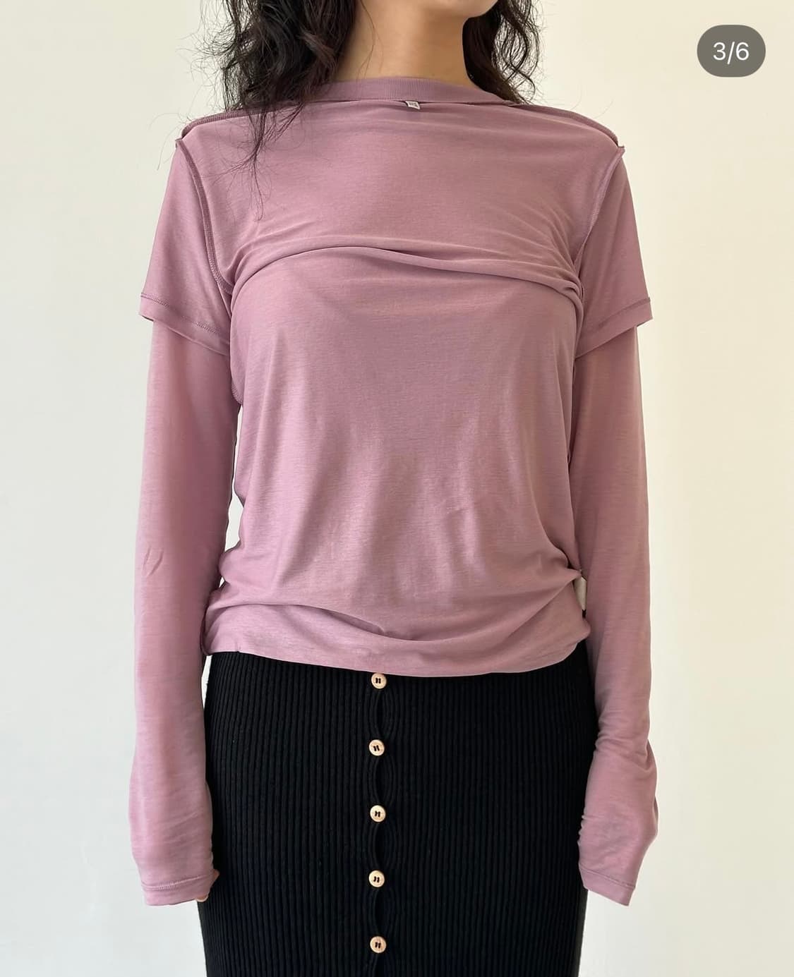 베이스레인지 롱 슬리브 티셔츠 상품이미지1