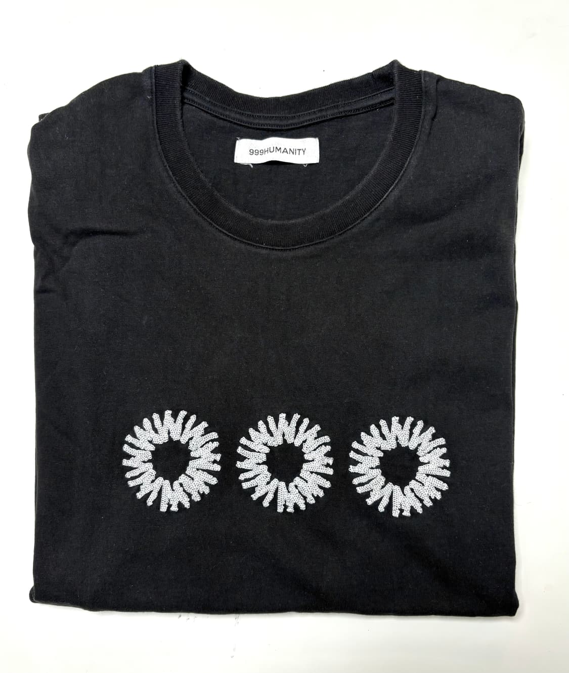 999휴머니티 evd 로고 하프티셔츠 블랙 1사이즈(s) 상품이미지3