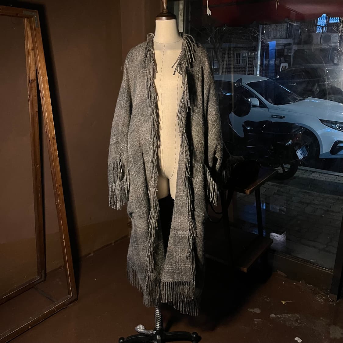 ISSEY MIYAKE Permanente 알파카 울 판초 코트 상품이미지2