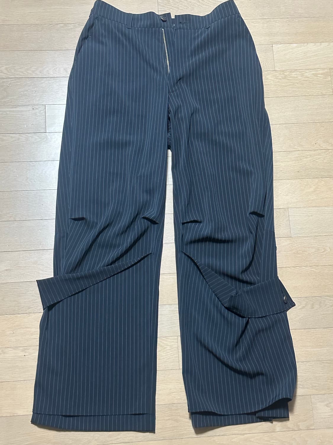 해칭룸 아머팬츠 스트라이프 다크 네이비 상품이미지4