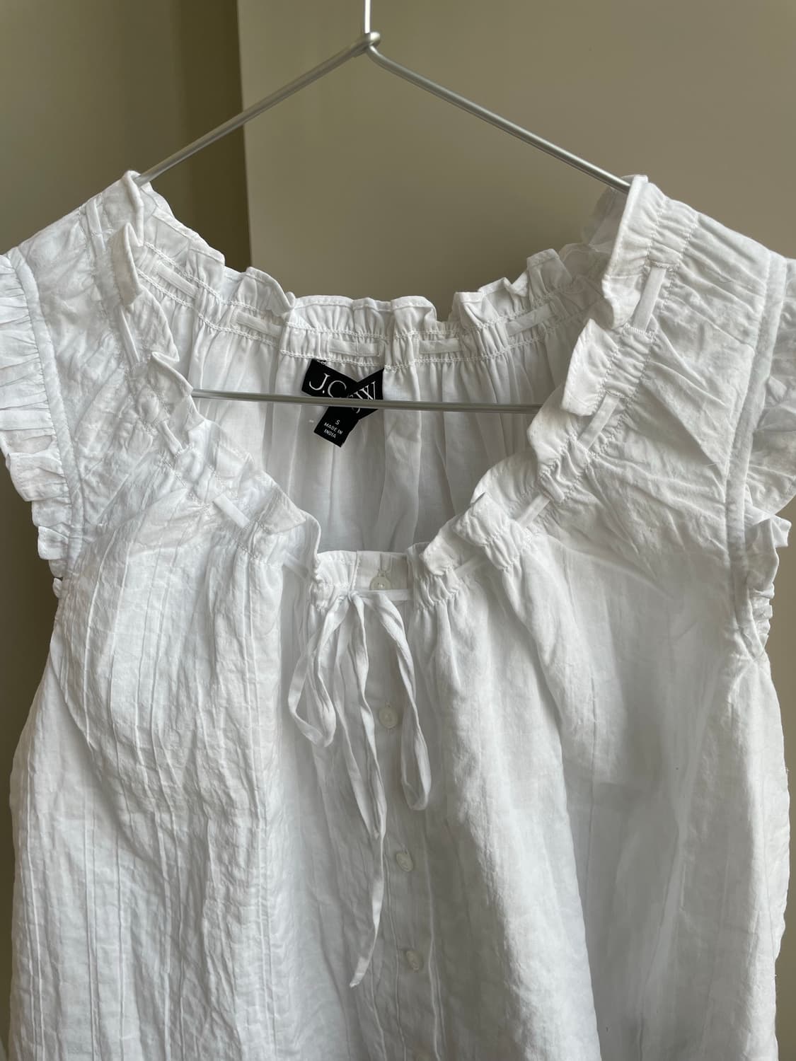 JCREW  Ruffletrim top S 상품이미지2