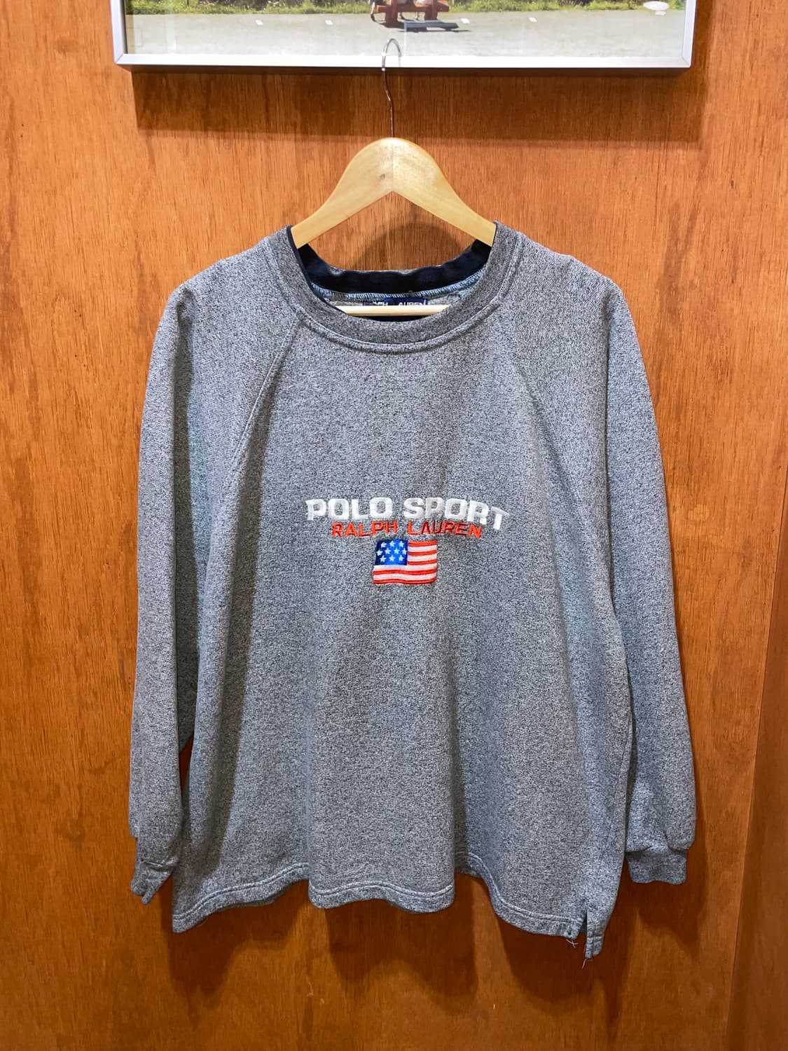 (XL) POLO 폴로 랄프로렌 스포츠 성조기 스웻 셔츠 맨투맨 상품이미지3