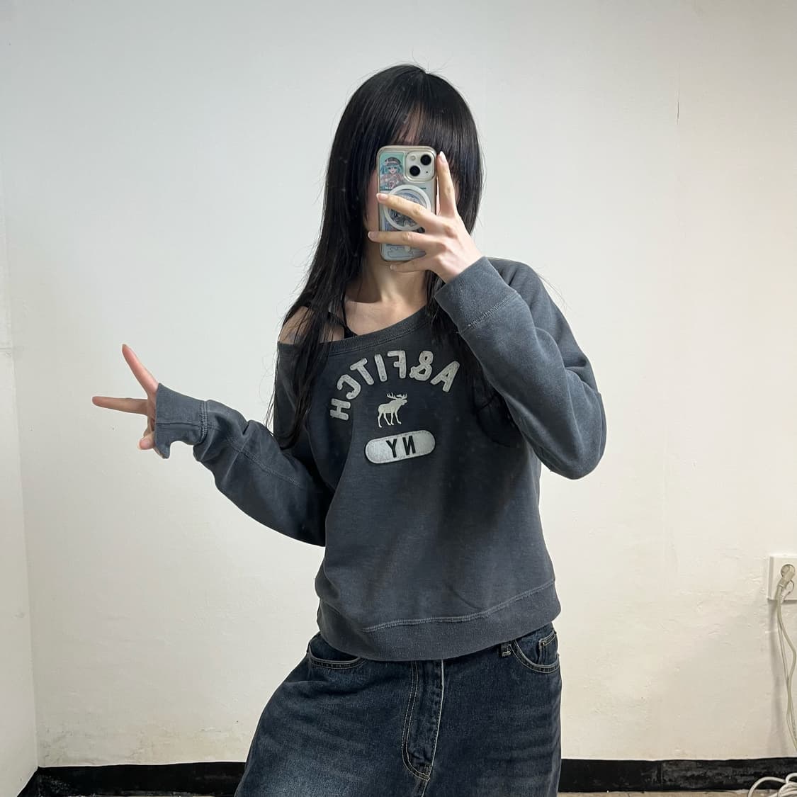 Abercrombie grey sweatshirt 상품이미지2