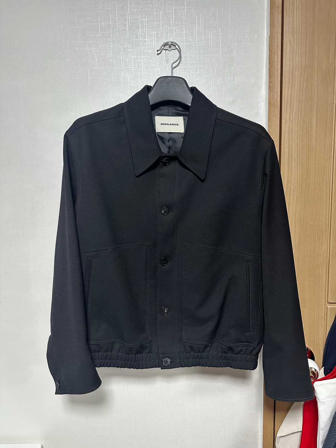 insilence 포인티드 칼라 울 자켓 상품이미지3