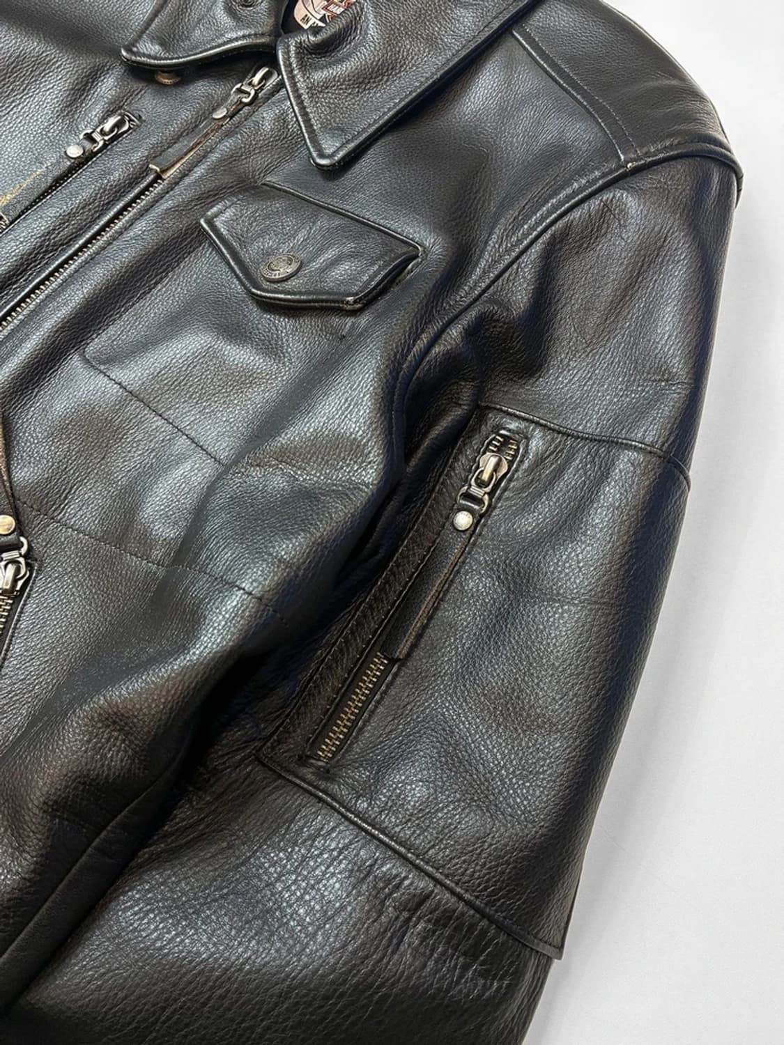 할리데이비슨 00s 오리지널 소가죽 라이더 자켓 PN5450 상품이미지5