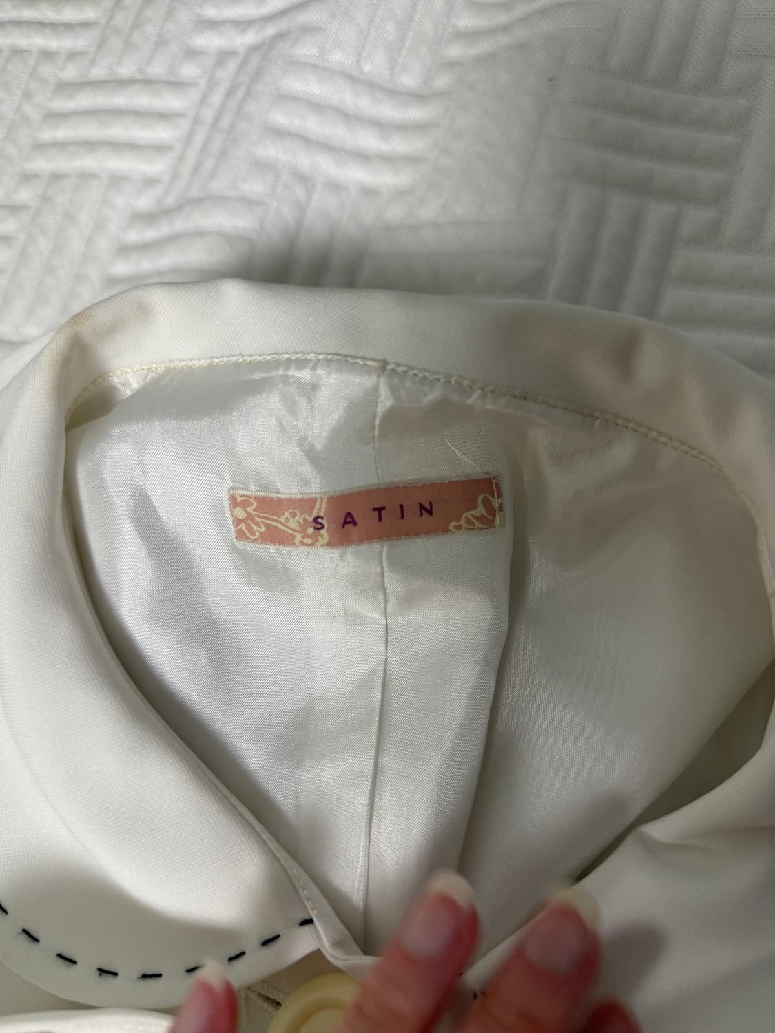 Satin 반팔 블라우스 상품이미지3