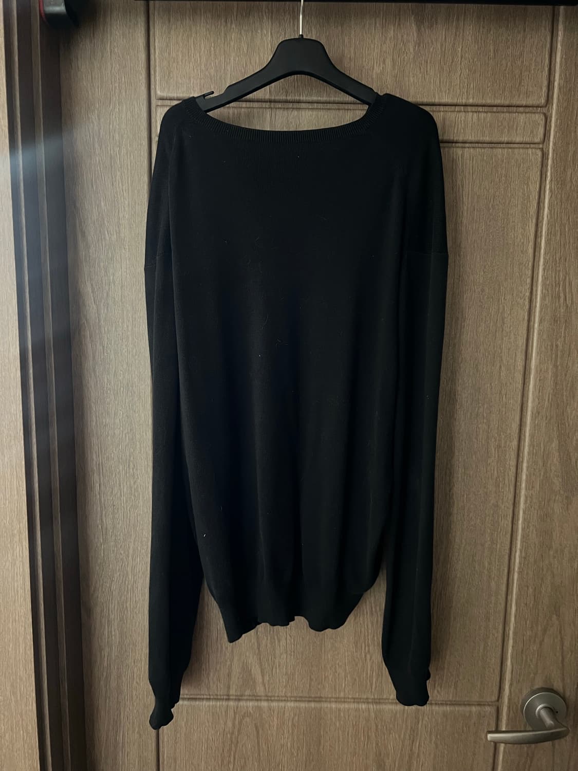 폴로 브이넥 니트 네이비 상품이미지3